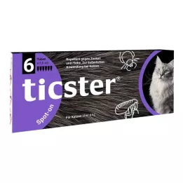 TICSTER Spot-on liquid for cats 4-8 kg, 6X0.8 ml