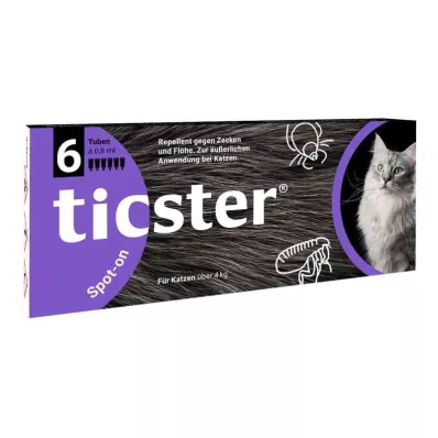 TICSTER Spot-on liquid for cats 4-8 kg, 6X0.8 ml