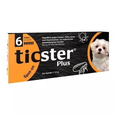 TICSTER Plus Spot-on Solution for Dog 4-10kg, 6X1.2ml