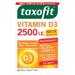 TAXOFIT Vitamin D3 2500 I.U. tablets, 50 pcs