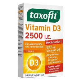TAXOFIT Vitamin D3 2500 I.U. tablets, 50 pcs