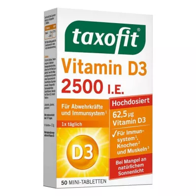 TAXOFIT Vitamin D3 2500 I.U. tablets, 50 pcs TAXOFIT Vitamin D3 2500 I.U. tablets, 50 pcs