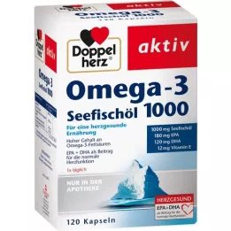 DOPPELHERZ Omega-3 Sea Fish Oil 1000 Capsules, 120 Capsules
