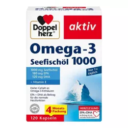 DOPPELHERZ Omega-3 Sea Fish Oil 1000 Capsules, 120 Capsules