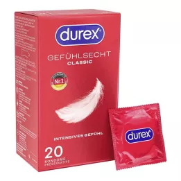 DUREX Sensitive classic condoms, 20 pcs