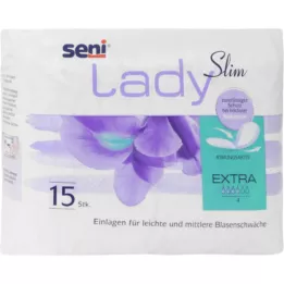 SENI Lady Slim incontinence pad extra, 15 pcs