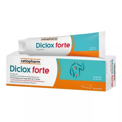 Diclox forte - pain gel 2%, with diclofenac, 150 g Diclox forte - pain gel 2%, with diclofenac, 150 g
