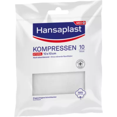 HANSAPLAST Compresses sterile 10x10 cm, 5X2 pcs