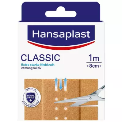 HANSAPLAST Classic plaster 8cm x1 m, 1 pc HANSAPLAST Classic plaster 8cm x1 m, 1 pc
