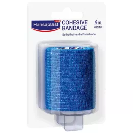 HANSAPLAST Fixation bandage self-adhesive.6 cmx4 m blue, 1 pc