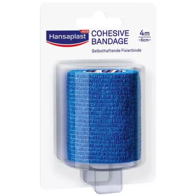 HANSAPLAST Fixation bandage self-adhesive.6 cmx4 m blue, 1 pc HANSAPLAST Fixation bandage self-adhesive.6 cmx4 m blue, 1 pc