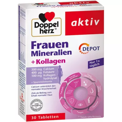 DOPPELHERZ Womens Minerals+Collagen Depot Tbl, 30 pcs