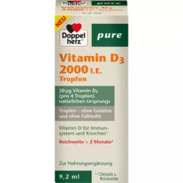 DOPPELHERZ Vitamin D3 2000 I.U. pure drops, 9.2 ml