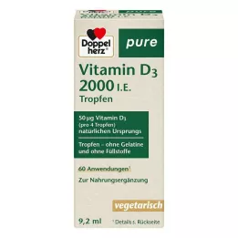 DOPPELHERZ Vitamin D3 2000 I.U. pure drops, 9.2 ml