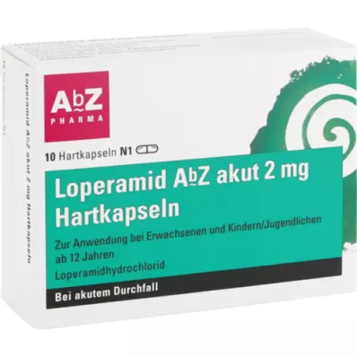 LOPERAMID AbZ akut 2 mg hard capsules, 10 pcs