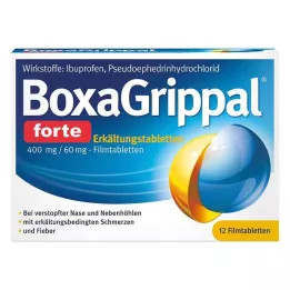 BOXAGRIPPAL forte Cold Tab. 400 mg/60 mg FTA, 12 pcs