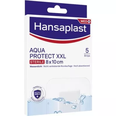 HANSAPLAST Aqua Protect wound dressing sterile 8x10 cm, 5 pcs