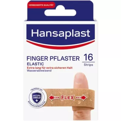 HANSAPLAST Elastic Finger Plaster Strips, 16 pcs