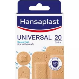 HANSAPLAST Universal plaster strips, waterproof, 20 pcs