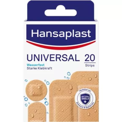 HANSAPLAST Universal plaster strips, waterproof, 20 pcs