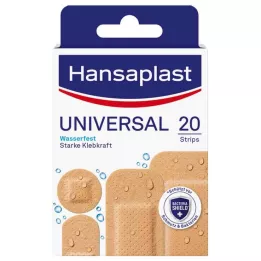 HANSAPLAST Universal plaster strips, waterproof, 20 pcs
