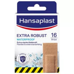 HANSAPLAST extra robust waterproof plaster strips, 16 pcs