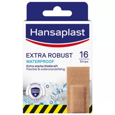HANSAPLAST extra robust waterproof plaster strips, 16 pcs