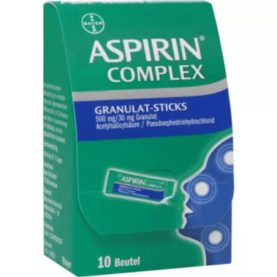 ASPIRIN Complex Granules Sticks 500 mg/30 mg Gran, 10 pcs