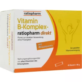 VITAMIN B-KOMPLEX-ratiopharm direct powder, 40 pcs