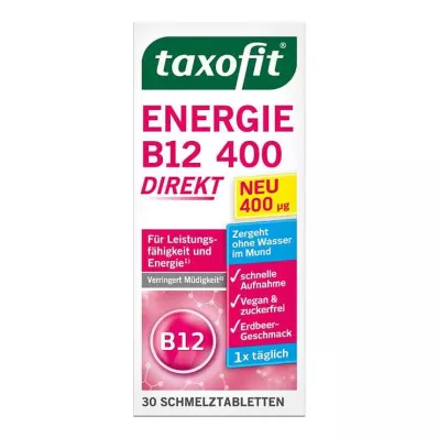 TAXOFIT Energy B12 400 direct melting tablets, 30 pcs