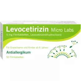 LEVOCETIRIZIN Micro Labs 5 mg film-coated tablets, 50 pcs
