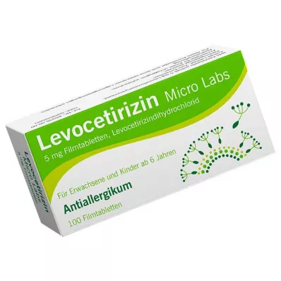 Levocetirizine Micro Labs 5 mg film-coated tablets, 100 pcs