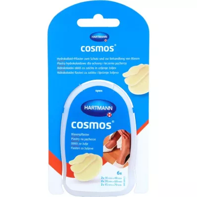 COSMOS Blister plaster mix 3 sizes, 6 pcs