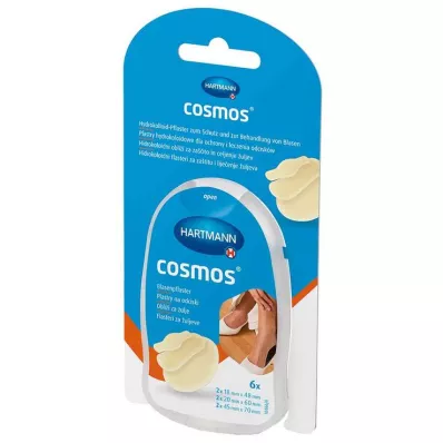COSMOS Blister plaster mix 3 sizes, 6 pcs COSMOS Blister plaster mix 3 sizes, 6 pcs