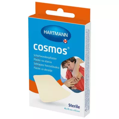 COSMOS Abrasion plaster 45x65 mm sterile, 4 pcs COSMOS Abrasion plaster 45x65 mm sterile, 4 pcs
