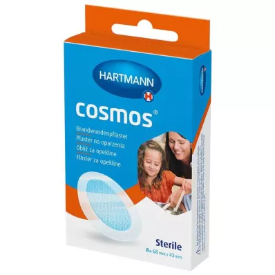 cosmos® burn plasters 68 mm x 43 mm sterile, 8 pieces cosmos® burn plasters 68 mm x 43 mm sterile, 8 pieces