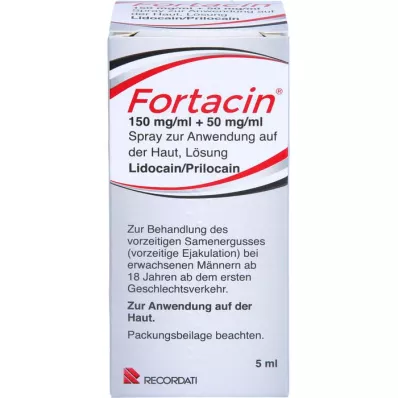 FORTACIN 150 mg/ml + 50 mg/ml spray for skin application, 5 ml