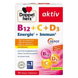 DOPPELHERZ B12+C+D3 Depot active tablets, 30 pcs