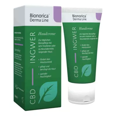 BIONORICA Derma Line Ginger-CBD Hand cream, 50 ml