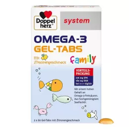 DOPPELHERZ Omega-3 gel tabs family system, 120 pcs