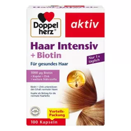 DOPPELHERZ Hair Intensive+Biotin Capsules, 100 Capsules