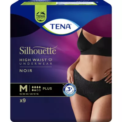 TENA SILHOUETTE plus M noir, 9 pc