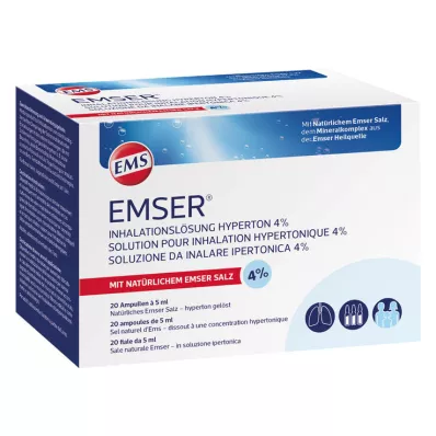 EMSER Inhalation solution hypertonic 4%, 20X5 ml