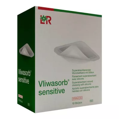 Vliwasorb sensitive 12.5x12.5 cm superabsorb.Wundv, 10 pcs Vliwasorb sensitive 12.5x12.5 cm superabsorb.Wundv, 10 pcs