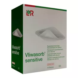Vliwasorb sensitive 15x25 cm superabsorb.wound dressing, 10 pcs