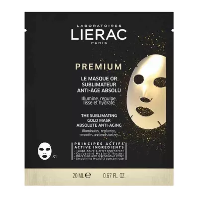 Lierac Premium perfecting gold sheet mask, 1X20 ml Lierac Premium perfecting gold sheet mask, 1X20 ml