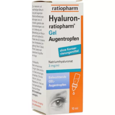 HYALURON-RATIOPHARM Gel eye drops, 10 ml