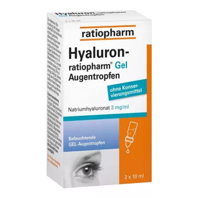 HYALURON-RATIOPHARM Gel eye drops, 2X10 ml HYALURON-RATIOPHARM Gel eye drops, 2X10 ml