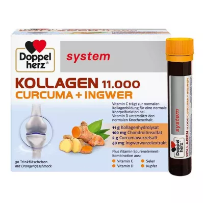 DOPPELHERZ Collagen 11,000 Curcuma+Ingw.system TRA, 30X25 ml DOPPELHERZ Collagen 11,000 Curcuma+Ingw.system TRA, 30X25 ml