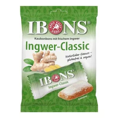 IBONS Ginger Classic bag of chewy sweets, 92 g